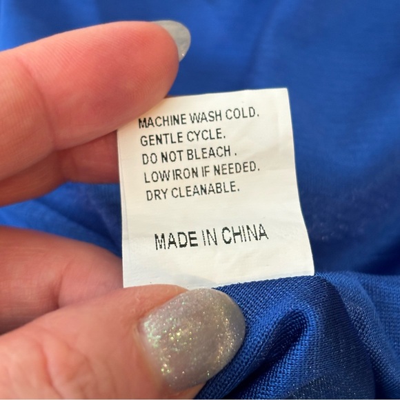 Dressever Electric Blue Dress Size L - Picture 8 of 10